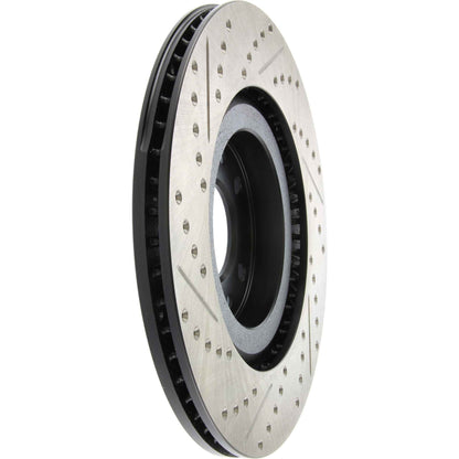 StopTech Sport Drilled/Slotted Brake Rotor; Front Left