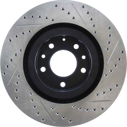 StopTech Sport Drilled/Slotted Brake Rotor; Front Right