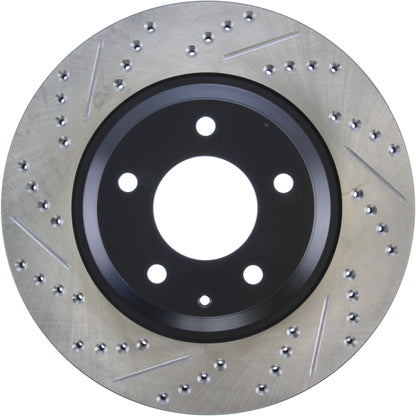 StopTech Sport Cryo Drilled/Slotted Brake Rotor; Rear Right
