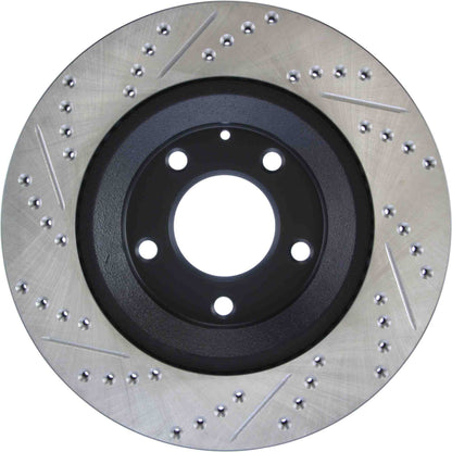 StopTech Sport Drilled/Slotted Brake Rotor; Rear Left