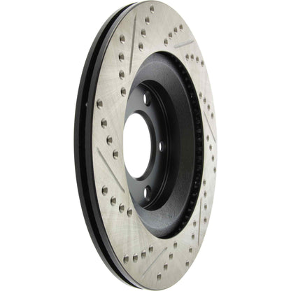 StopTech Sport Drilled/Slotted Brake Rotor; Rear Left