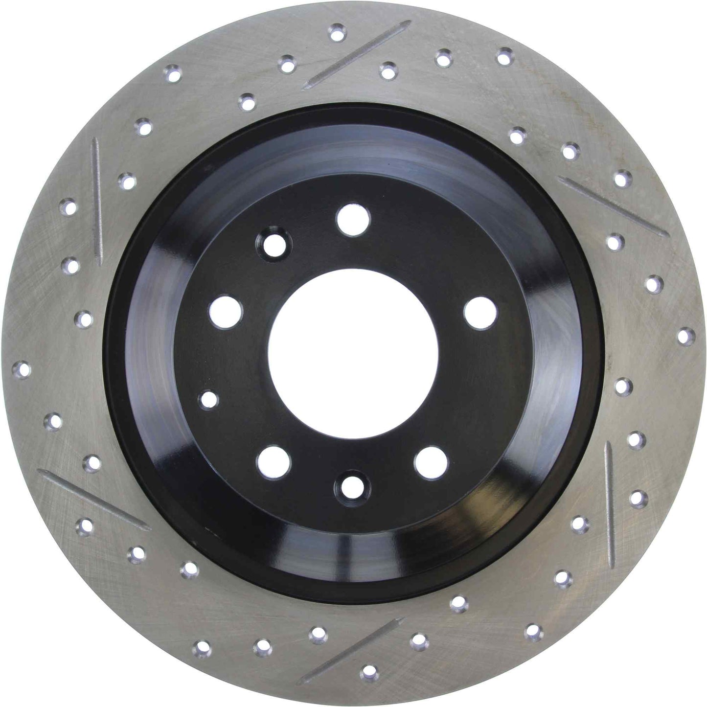 StopTech Sport Drilled/Slotted Brake Rotor; Rear Right