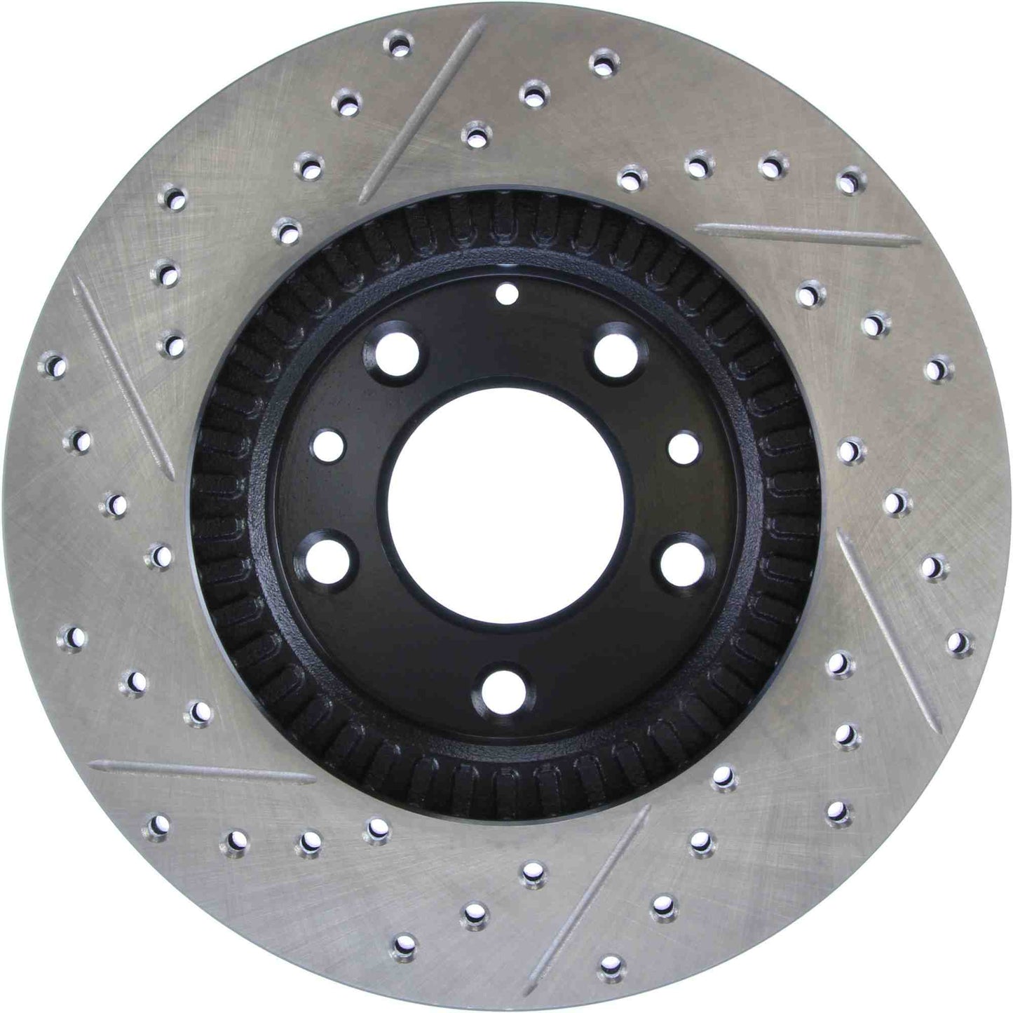 StopTech Sport Drilled/Slotted Brake Rotor; Front Left
