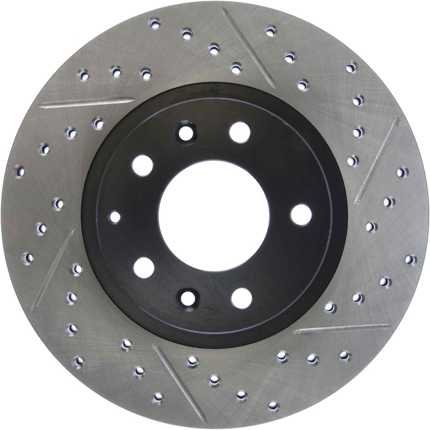 StopTech Sport Drilled/Slotted Brake Rotor; Front Left