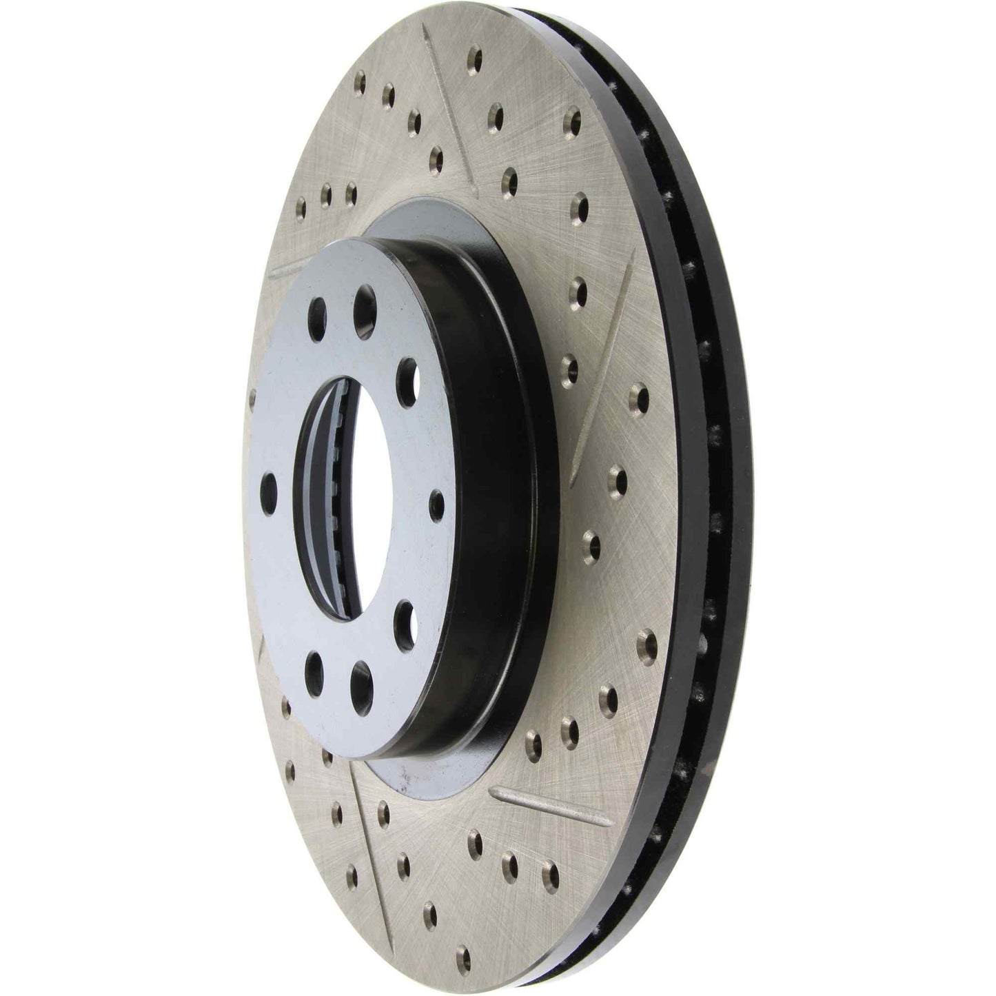 StopTech Sport Drilled/Slotted Brake Rotor; Front Left