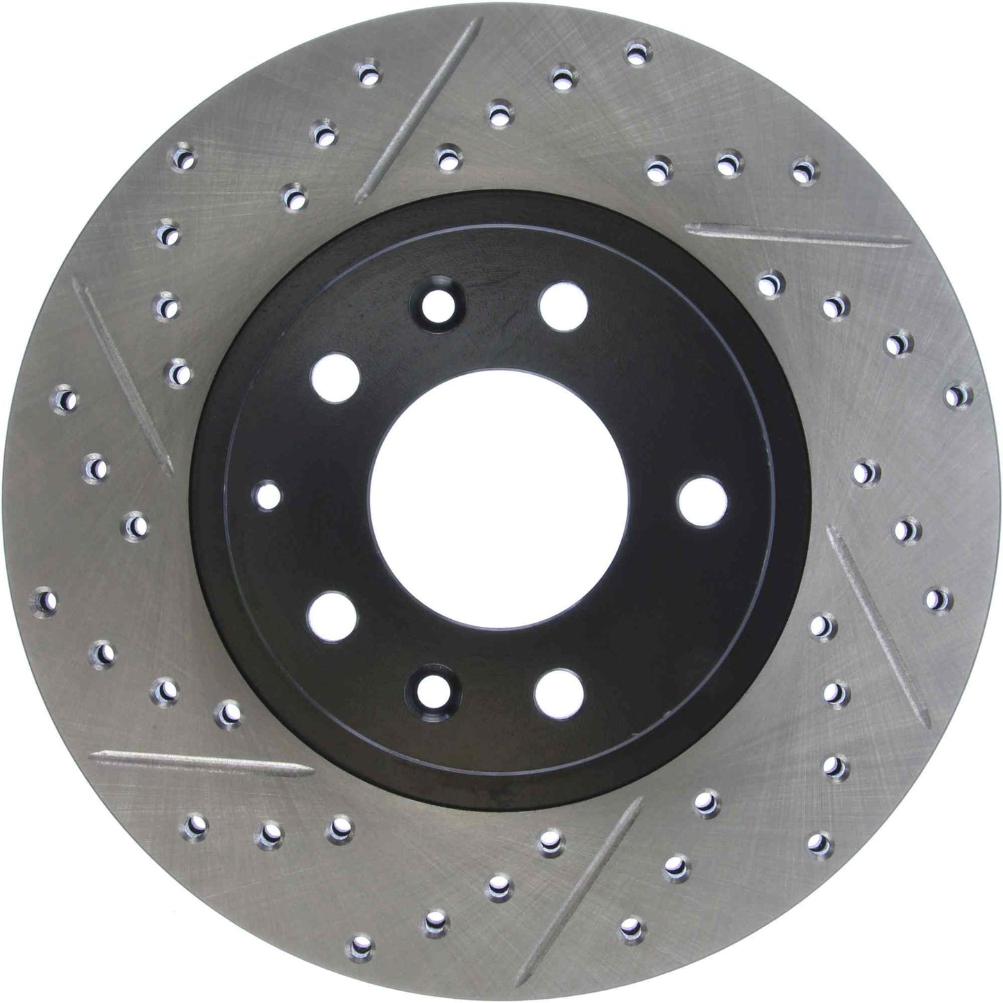 StopTech Sport Drilled/Slotted Brake Rotor; Front Right