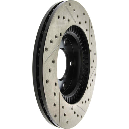 StopTech Sport Drilled/Slotted Brake Rotor; Front Right