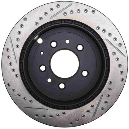 StopTech Sport Drilled/Slotted Brake Rotor; Rear Left