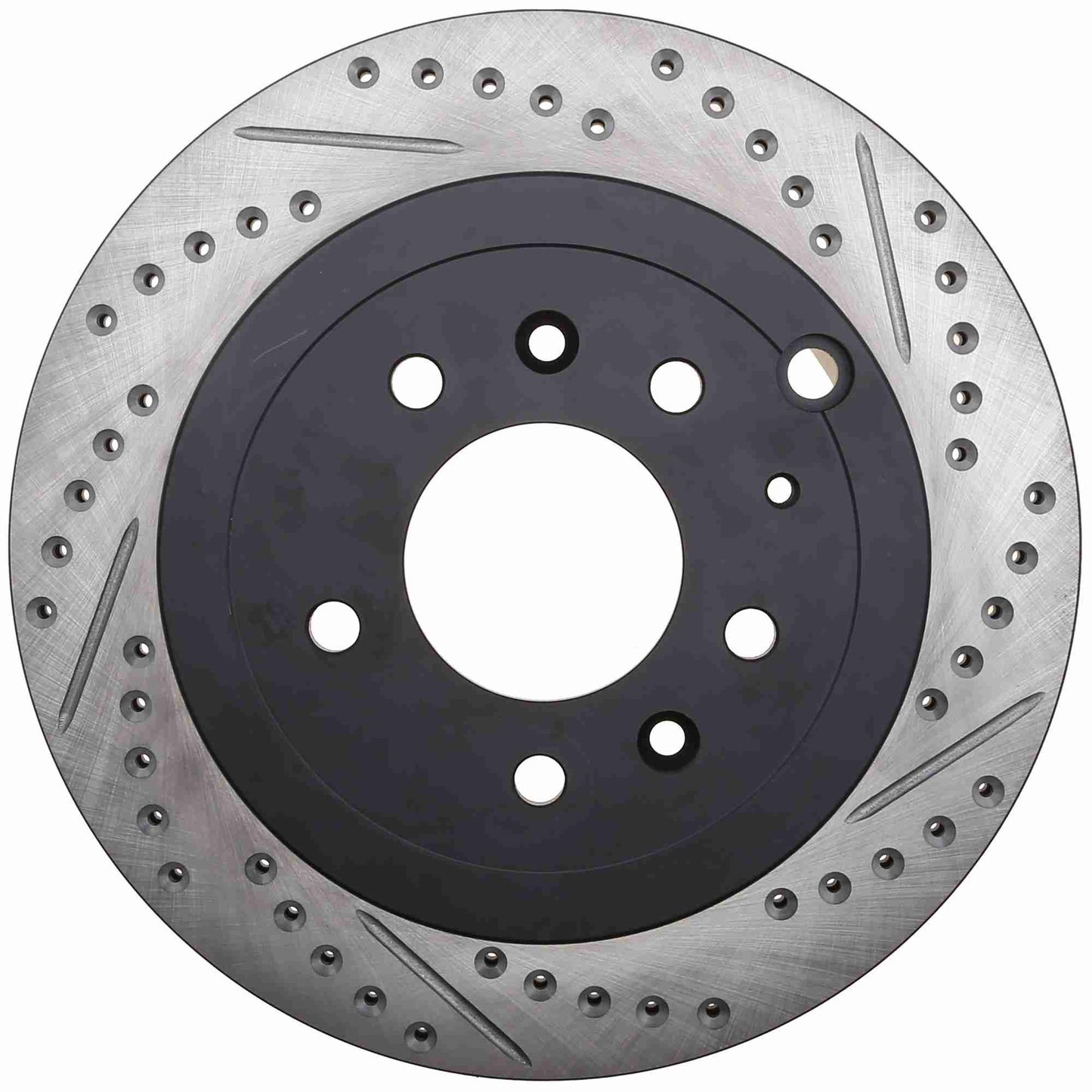 StopTech Sport Drilled/Slotted Brake Rotor; Rear Left