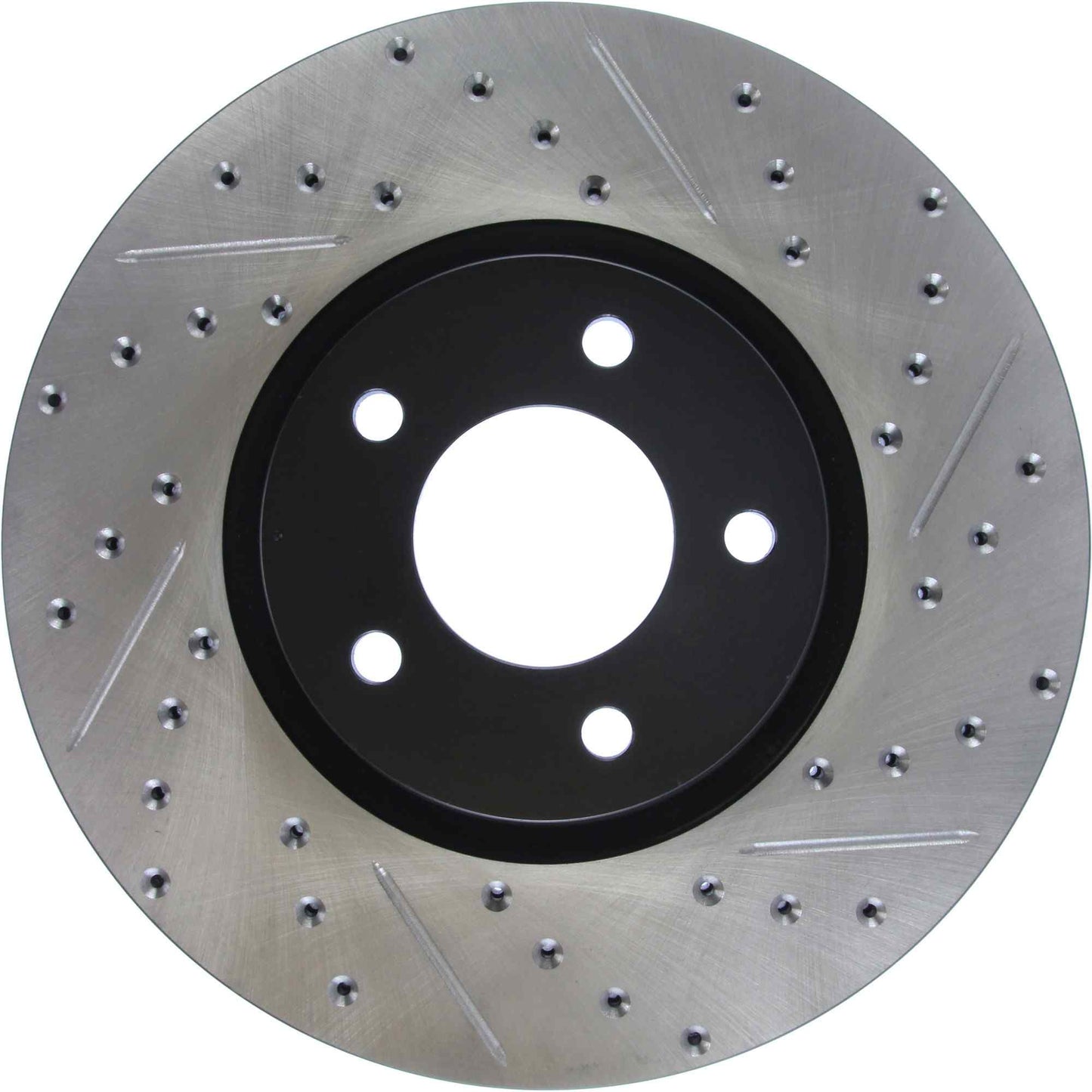 StopTech Sport Drilled/Slotted Brake Rotor; Front Left