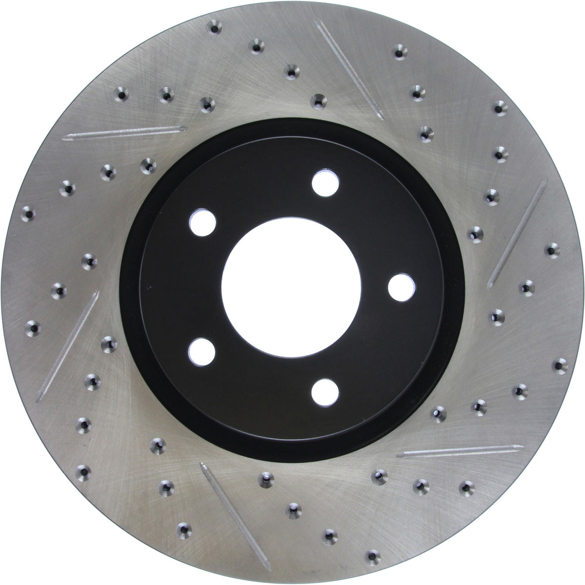 StopTech Sport Drilled/Slotted Brake Rotor; Front Left