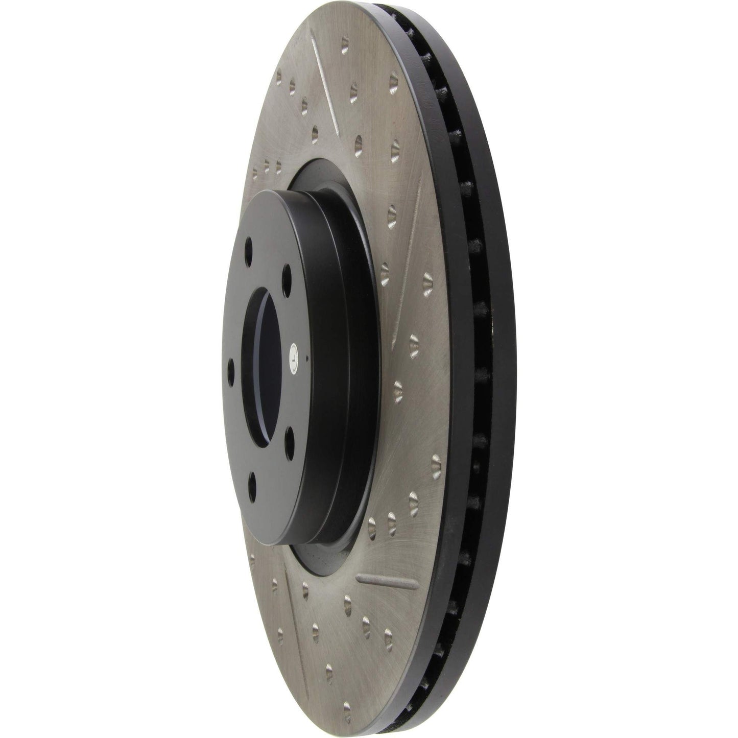 StopTech Sport Drilled/Slotted Brake Rotor; Front Left