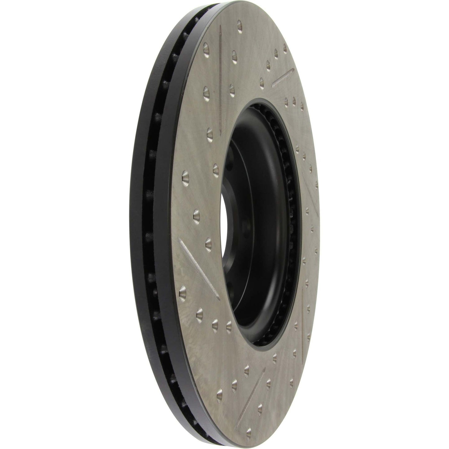 StopTech Sport Drilled/Slotted Brake Rotor; Front Left