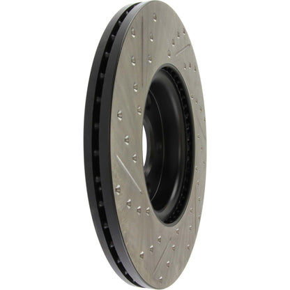 StopTech Sport Drilled/Slotted Brake Rotor; Front Left