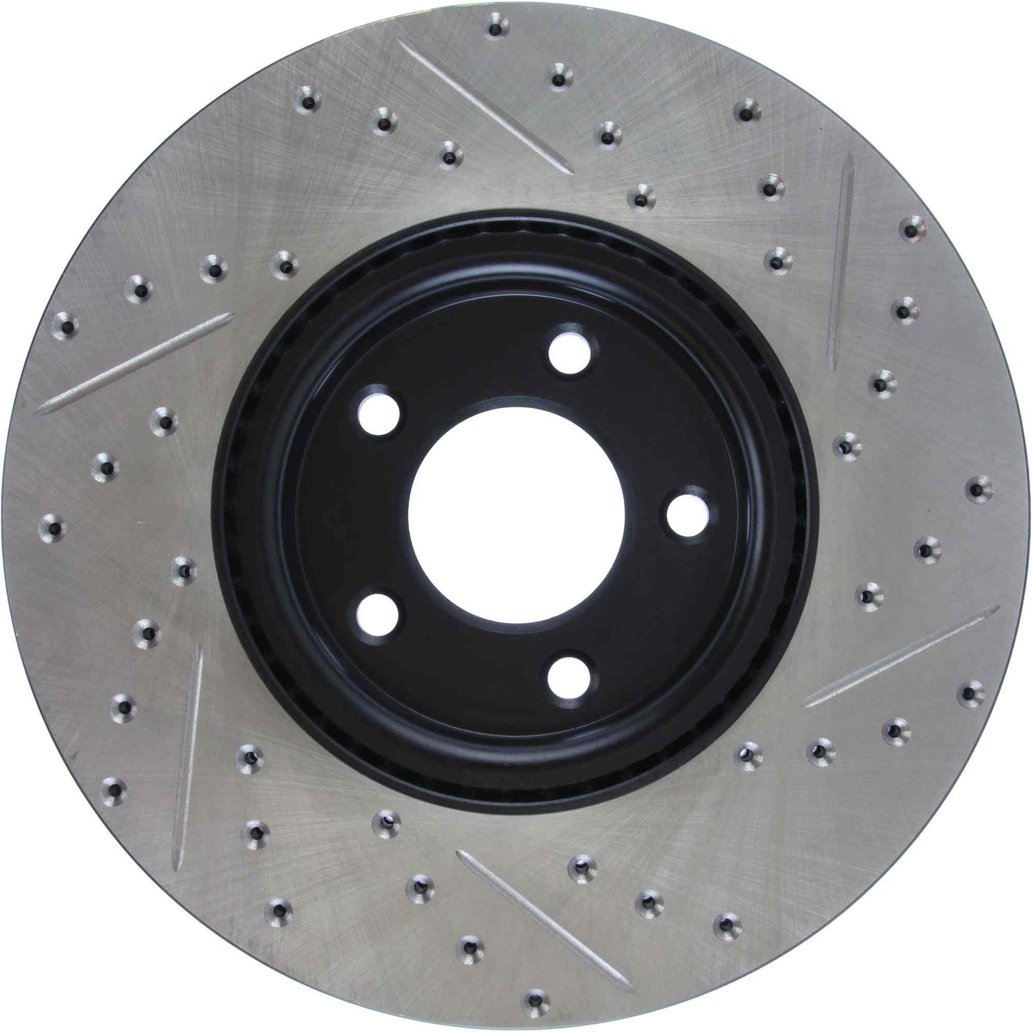 StopTech Sport Drilled/Slotted Brake Rotor; Front Right
