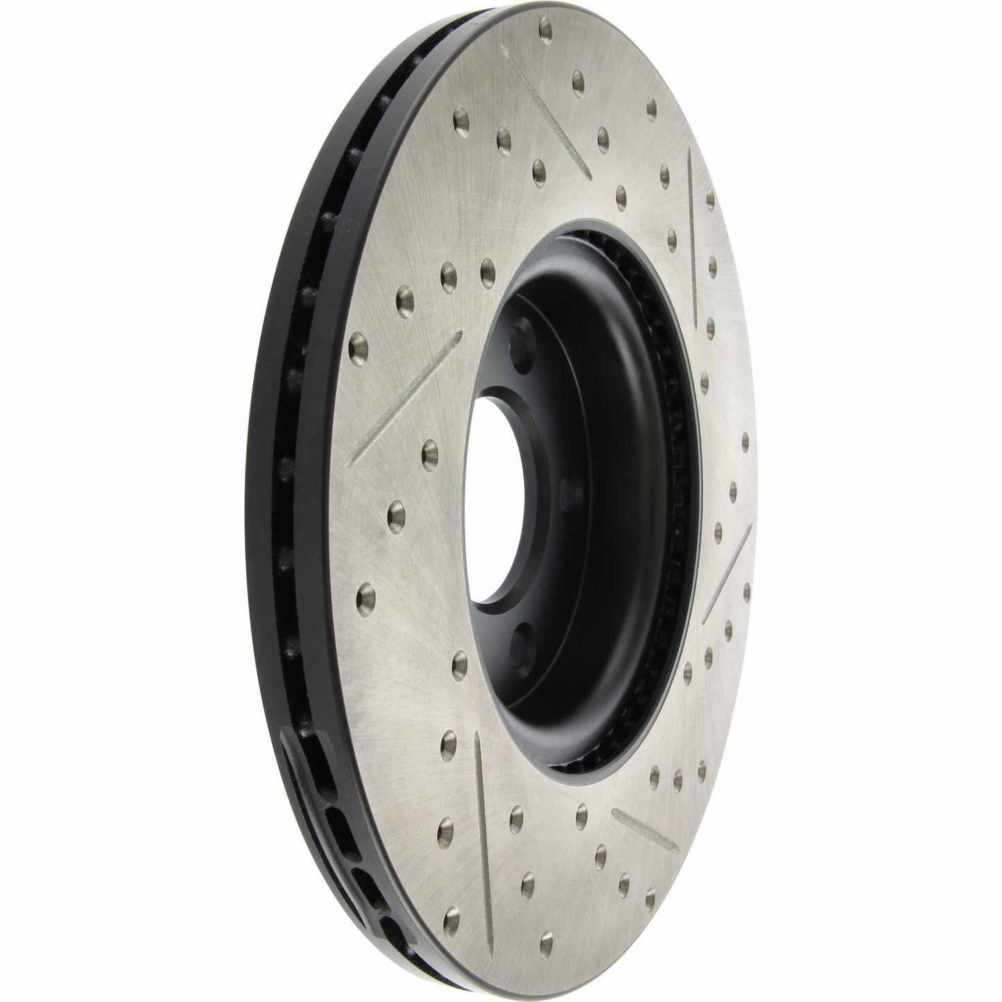 StopTech Sport Drilled/Slotted Brake Rotor; Front Right