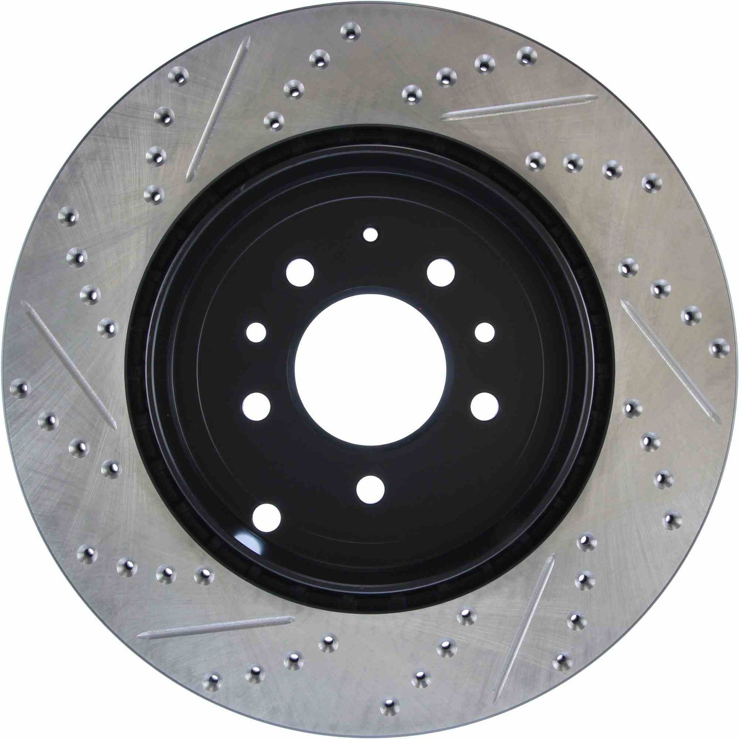 StopTech Sport Drilled/Slotted Brake Rotor; Rear Left