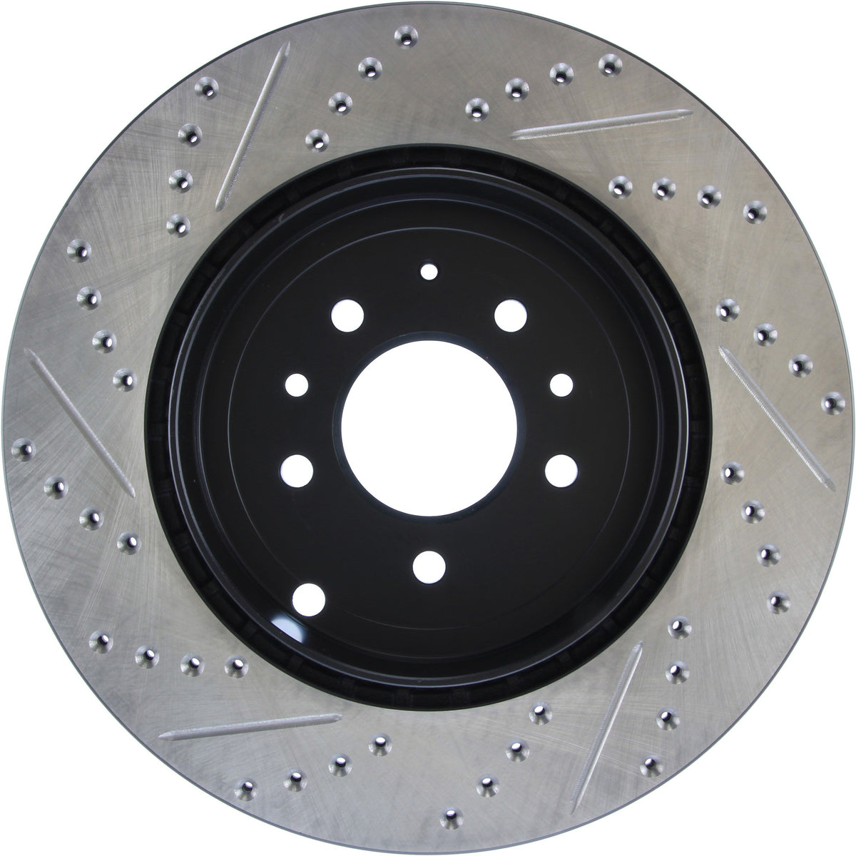 StopTech Sport Drilled/Slotted Brake Rotor; Rear Left