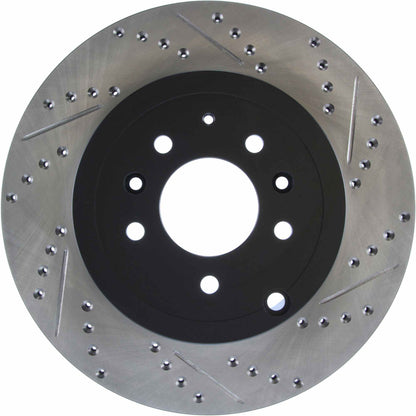 StopTech Sport Drilled/Slotted Brake Rotor; Rear Left