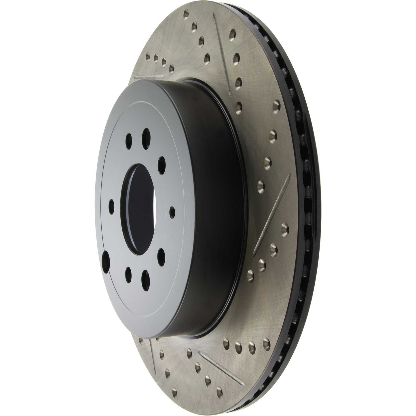 StopTech Sport Drilled/Slotted Brake Rotor; Rear Left