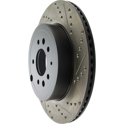 StopTech Sport Drilled/Slotted Brake Rotor; Rear Left