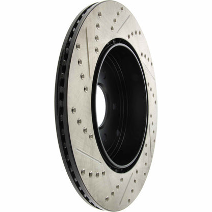 StopTech Sport Drilled/Slotted Brake Rotor; Rear Left