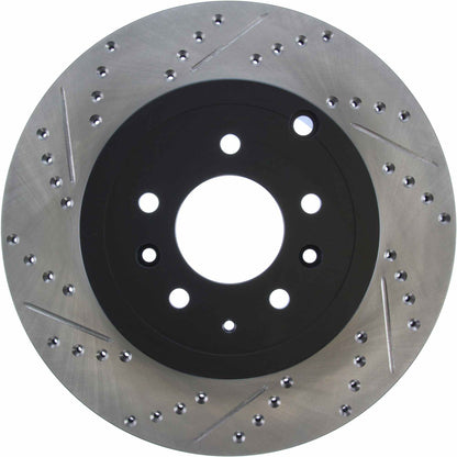 StopTech Sport Drilled/Slotted Brake Rotor; Rear Right