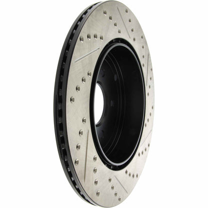 StopTech Sport Drilled/Slotted Brake Rotor; Rear Right