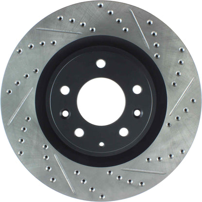StopTech Sport Cryo Drilled/Slott ed Brake Rotor; Front Le STP127.45080CL