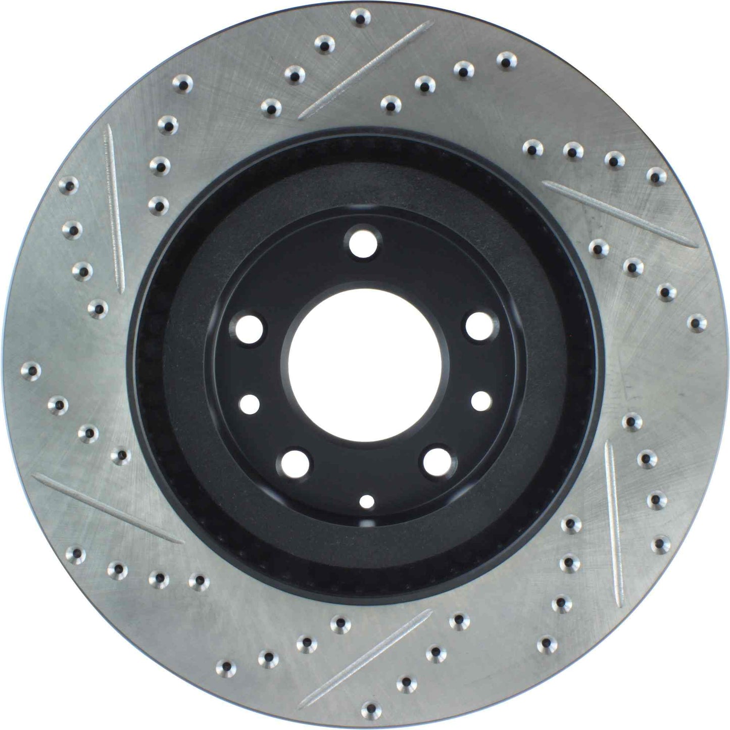StopTech Sport Drilled/Slotted Brake Rotor; Front Left