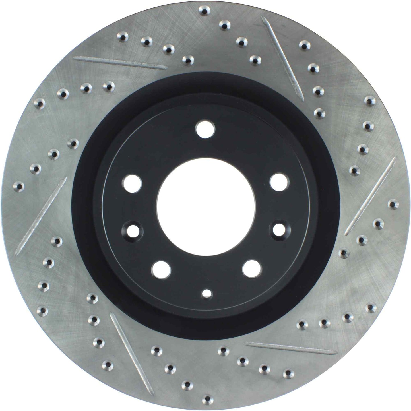 StopTech Sport Drilled/Slotted Brake Rotor; Front Left