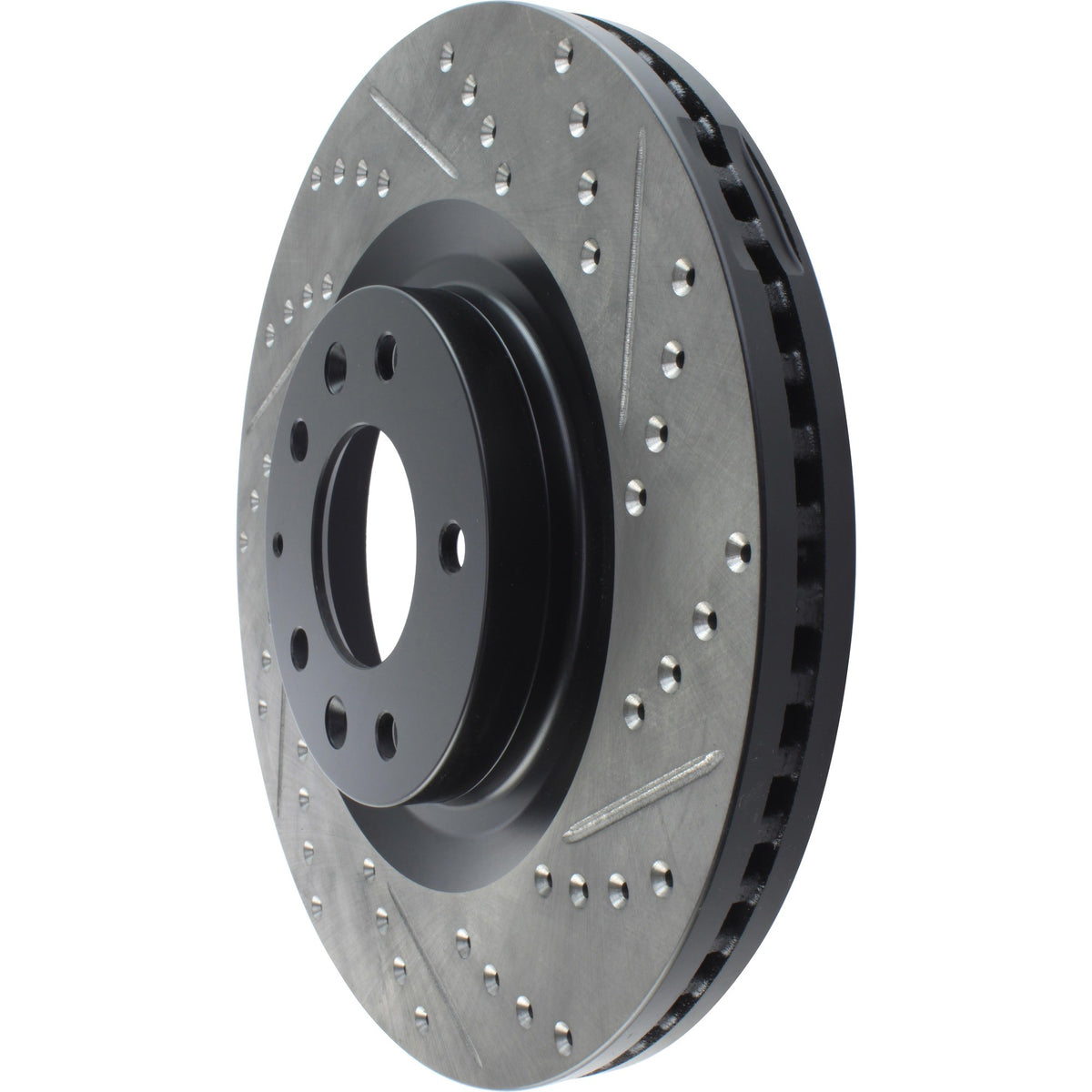 StopTech Sport Drilled/Slotted Brake Rotor; Front Left