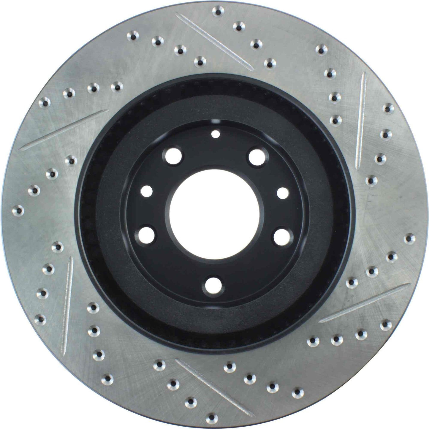 StopTech Sport Drilled/Slotted Brake Rotor; Front Right