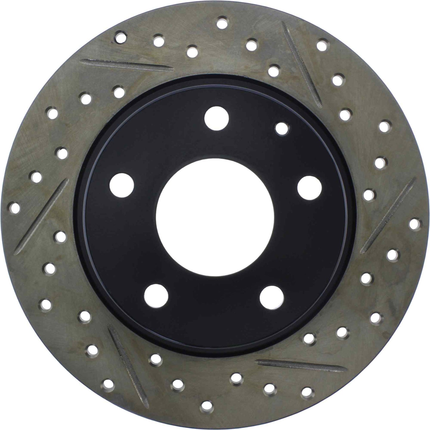 StopTech Sport Drilled/Slotted Brake Rotor; Rear Left