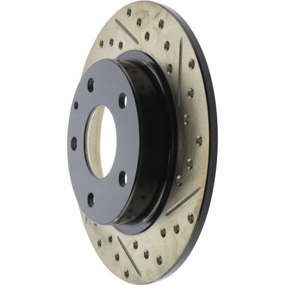 StopTech Sport Drilled/Slotted Brake Rotor; Rear Left