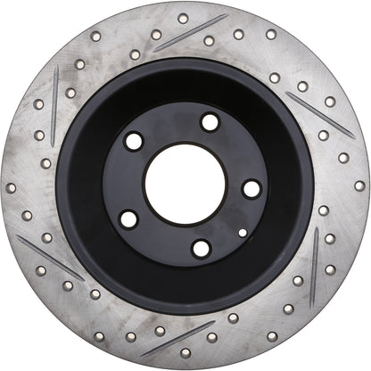 StopTech Sport Drilled/Slotted Brake Rotor; Rear Left