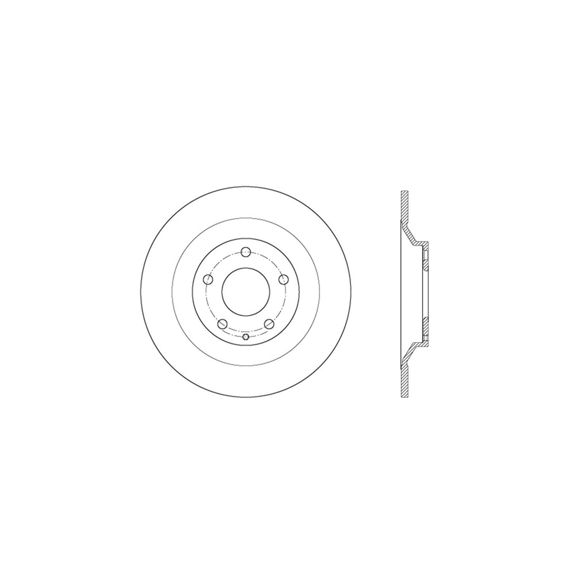 StopTech Sport Drilled/Slotted Brake Rotor; Rear Left
