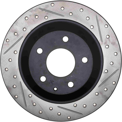 StopTech Sport Drilled/Slotted Brake Rotor; Rear Left