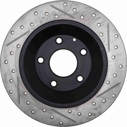 StopTech Sport Drilled/Slotted Brake Rotor; Rear Right