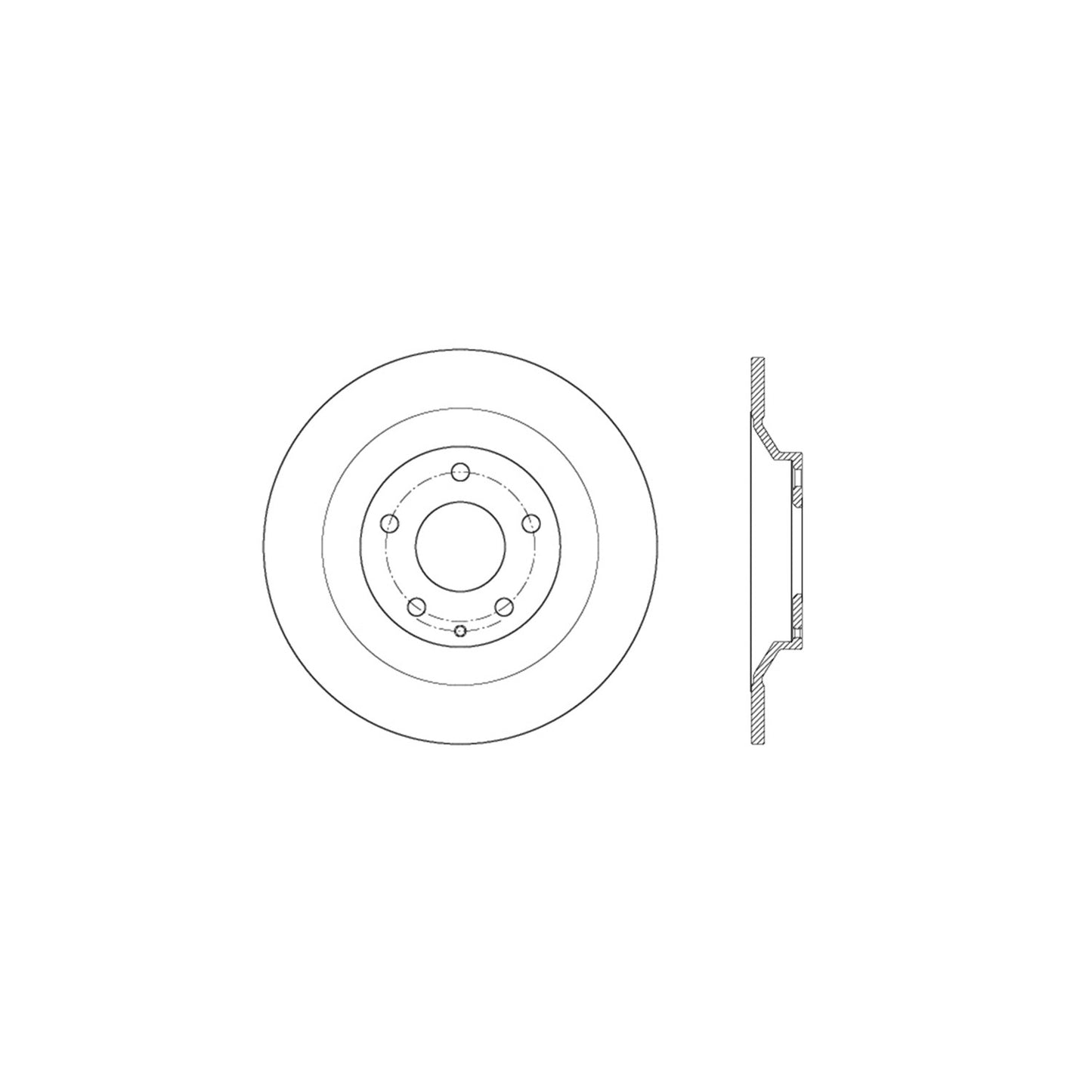 StopTech Sport Drilled/Slotted Brake Rotor; Rear Right