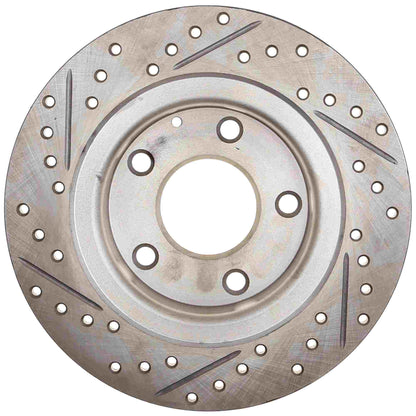 StopTech Sport Drilled/Slotted Brake Rotor; Rear Left