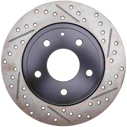StopTech Sport Drilled/Slotted Brake Rotor; Rear Left