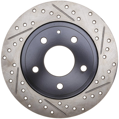 StopTech Sport Drilled/Slotted Brake Rotor; Rear Left