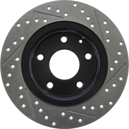 StopTech Sport Drilled/Slotted Brake Rotor; Rear Right