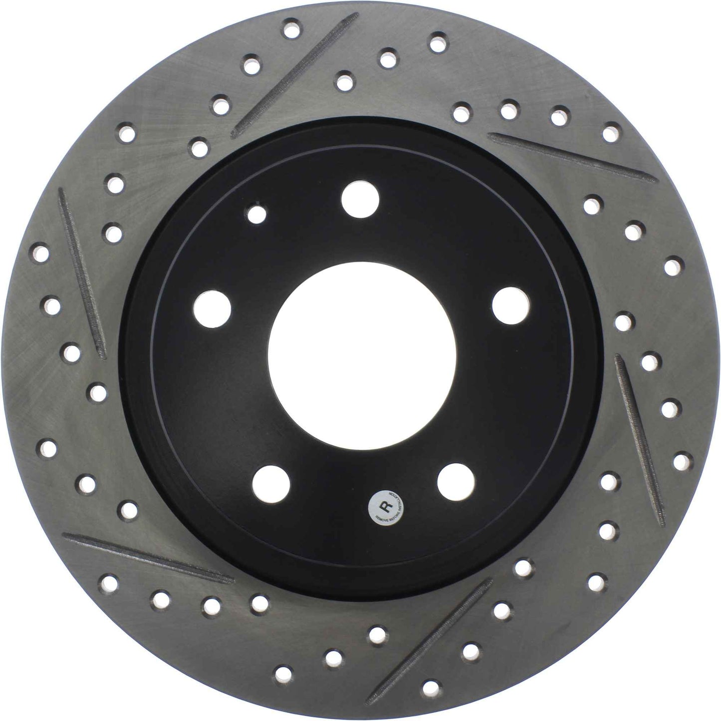 StopTech Sport Drilled/Slotted Brake Rotor; Rear Right