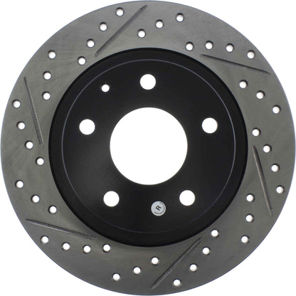 StopTech Sport Drilled/Slotted Brake Rotor; Rear Right