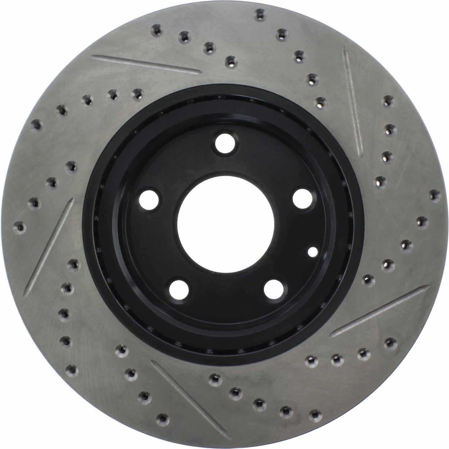 StopTech Sport Drilled/Slotted Brake Rotor; Front Right