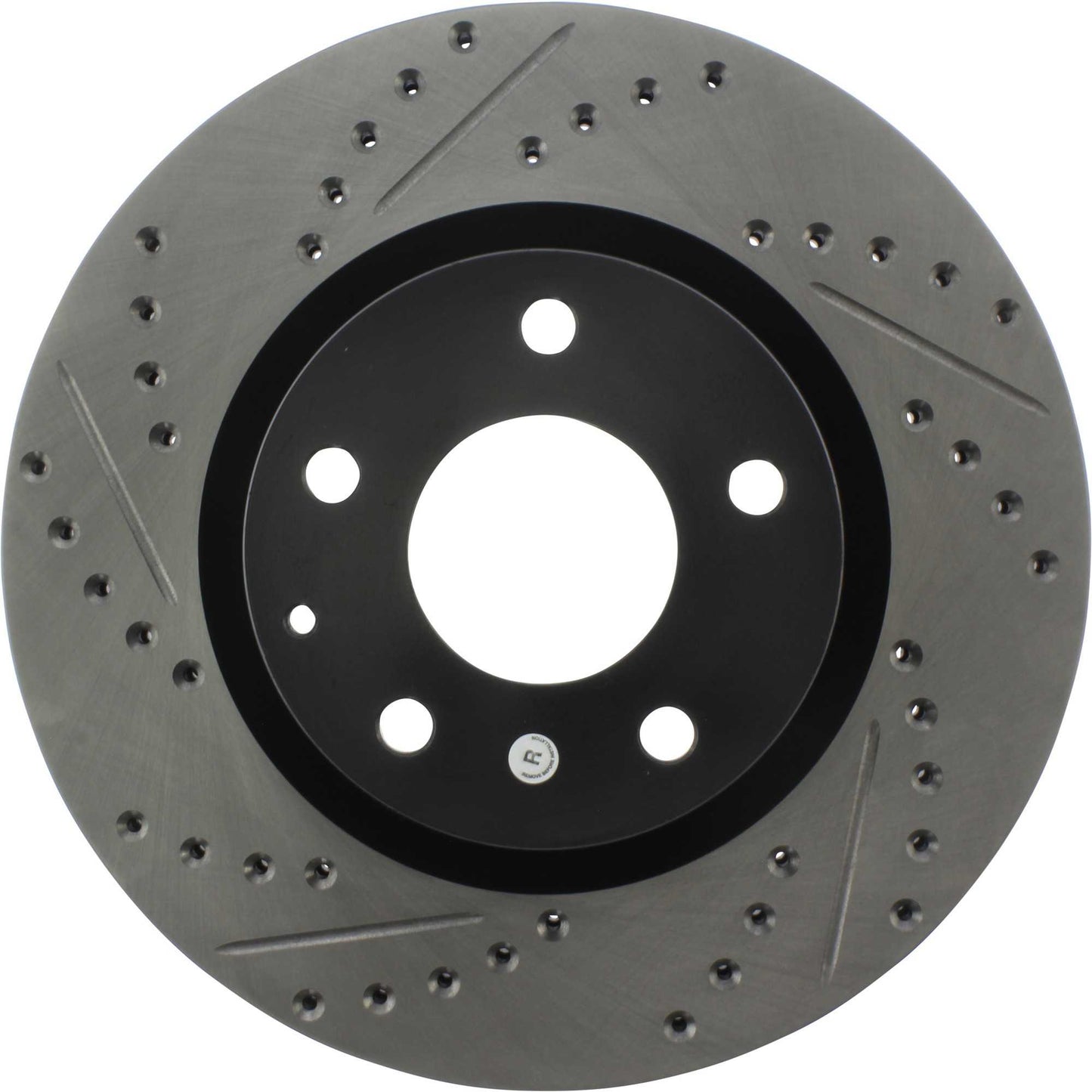 StopTech Sport Drilled/Slotted Brake Rotor; Front Right