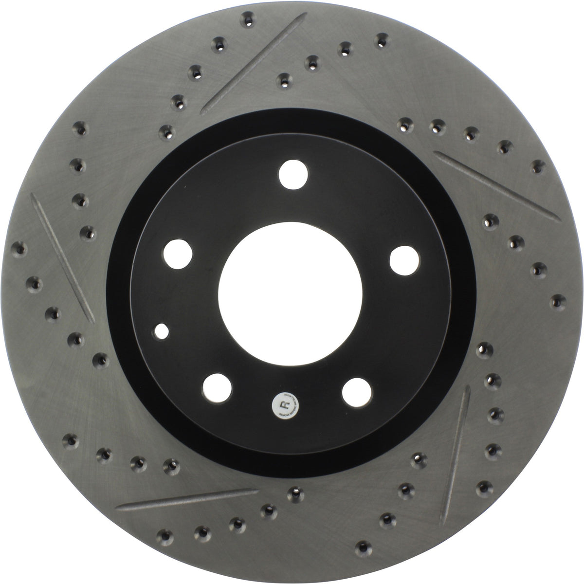 StopTech Sport Drilled/Slotted Brake Rotor; Front Right