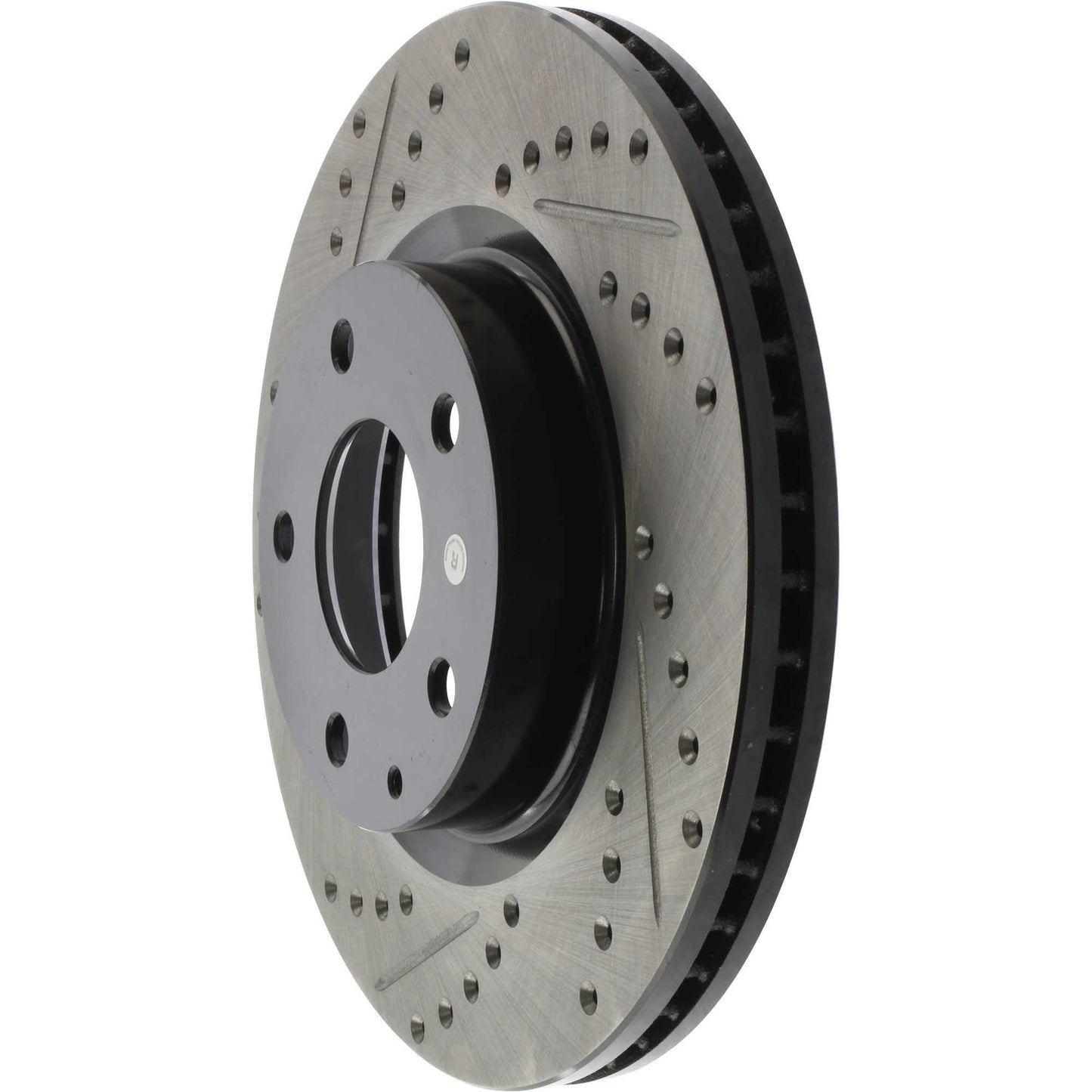 StopTech Sport Drilled/Slotted Brake Rotor; Front Right